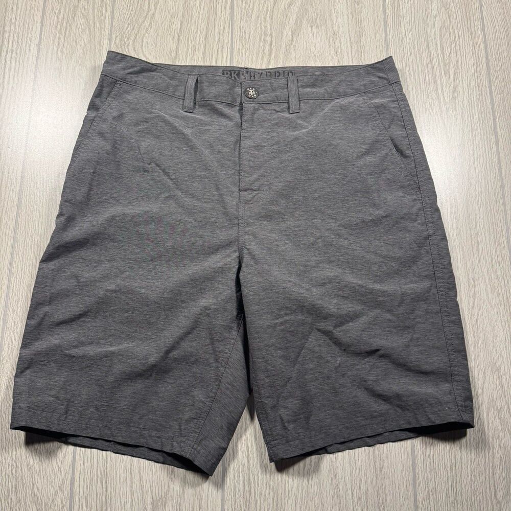 BKE Hybrid Shorts Men’s 32 Gray Land to Water Quick Dry Swim Trunks Board Skate